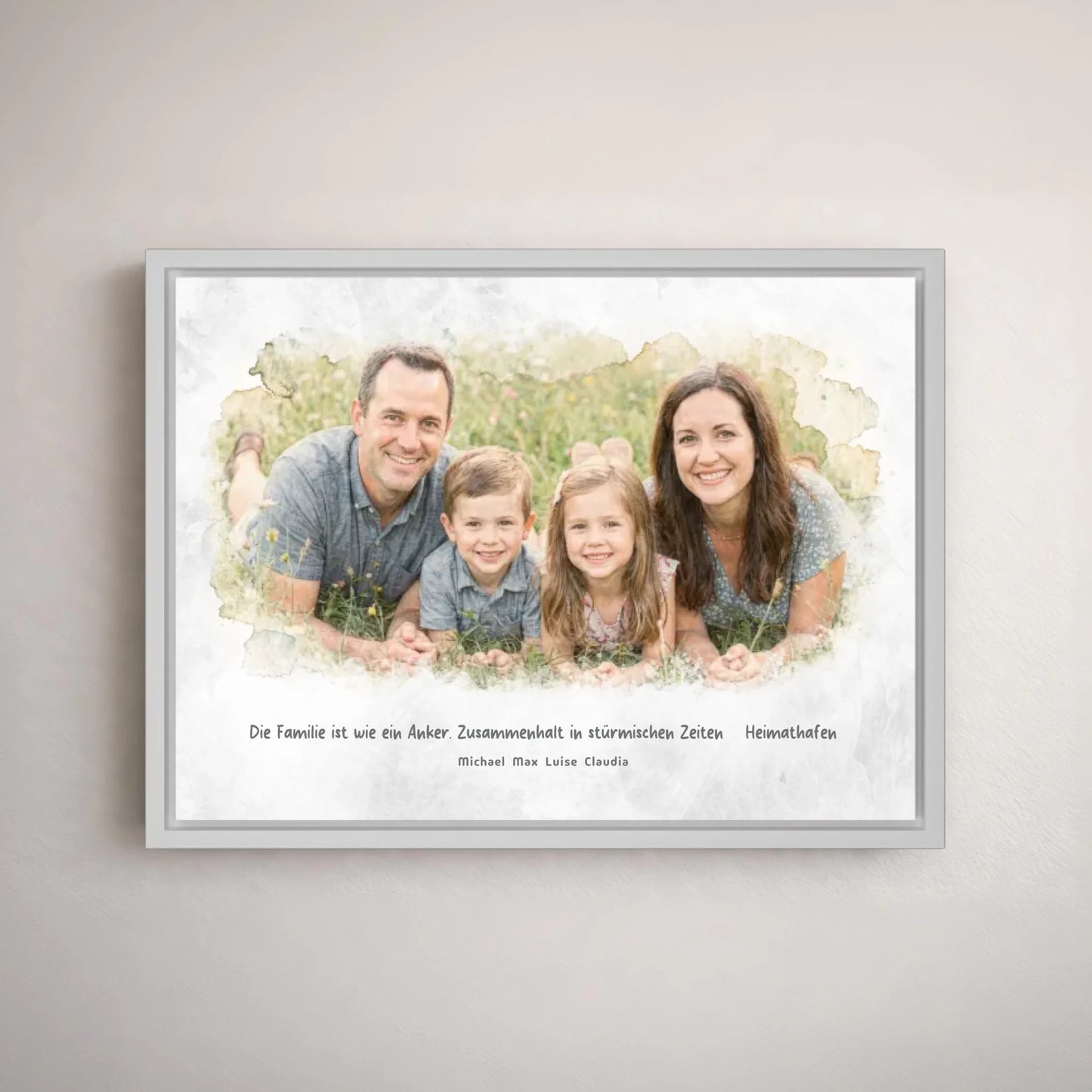 Personalized canvas - your family photo as a work of art