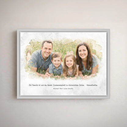 Personalized canvas - your family photo as a work of art