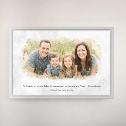 Personalized canvas - your family photo as a work of art