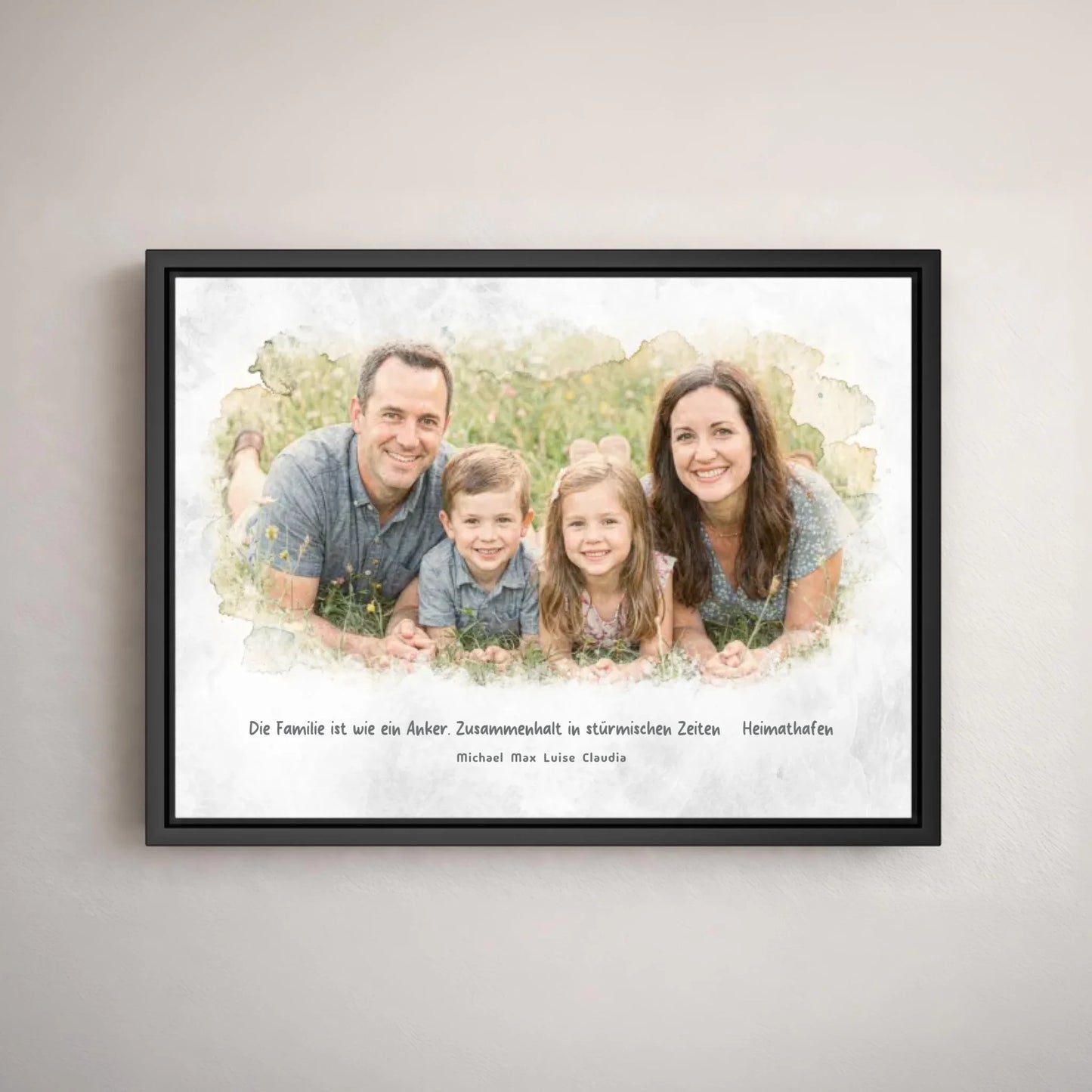 Personalized canvas - your family photo as a work of art