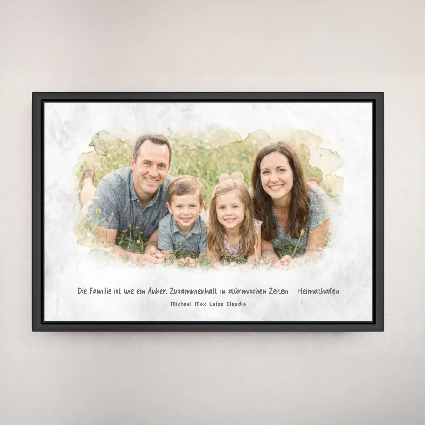 Personalized canvas - your family photo as a work of art