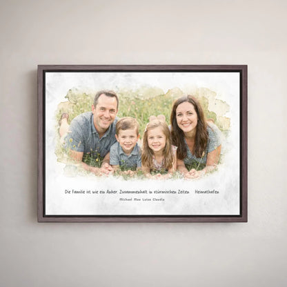 Personalized canvas - your family photo as a work of art