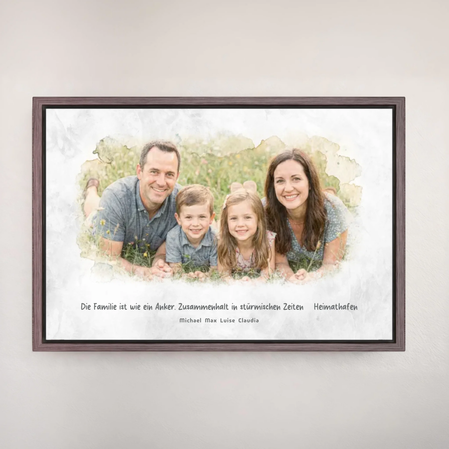 Personalized canvas - your family photo as a work of art