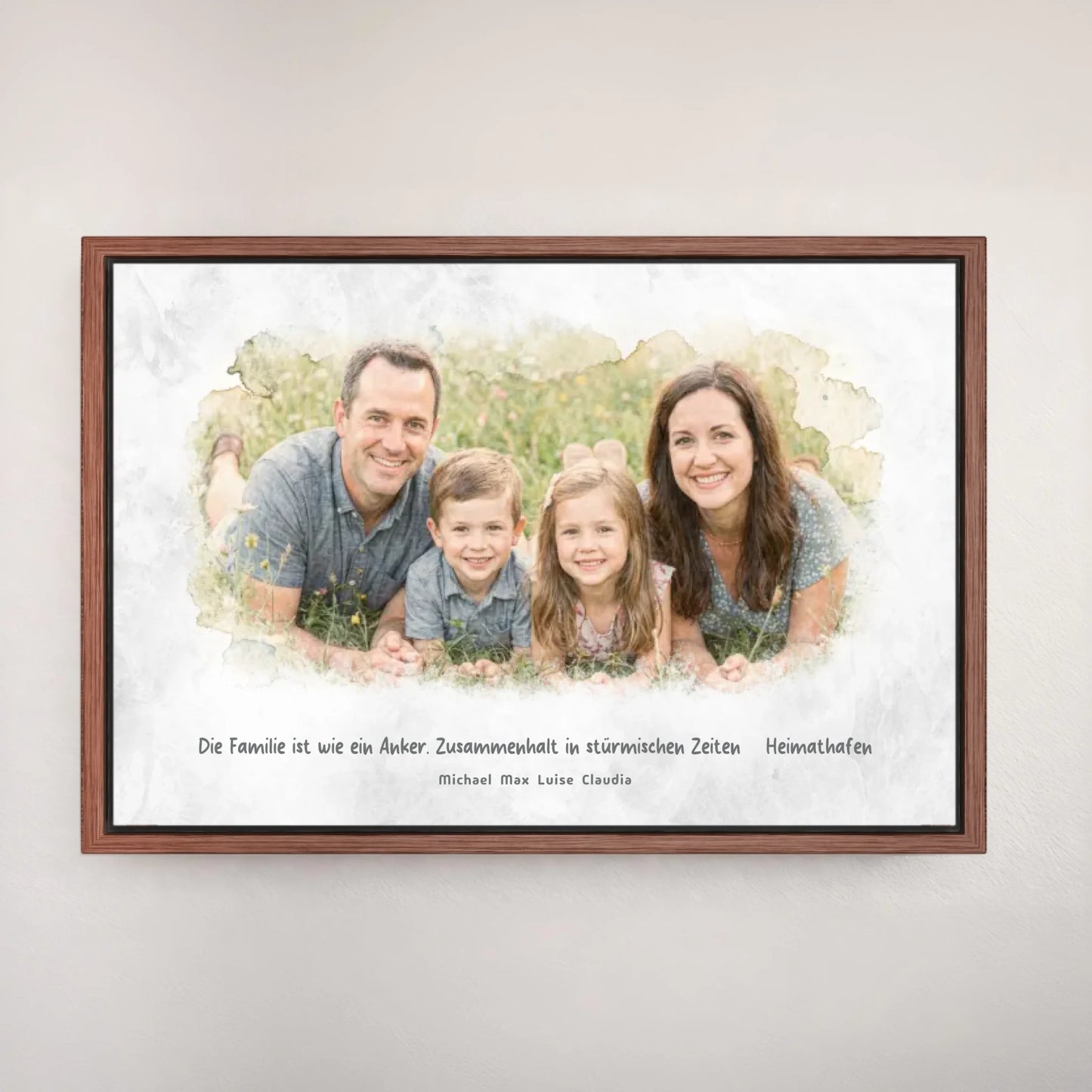 Personalized canvas - your family photo as a work of art