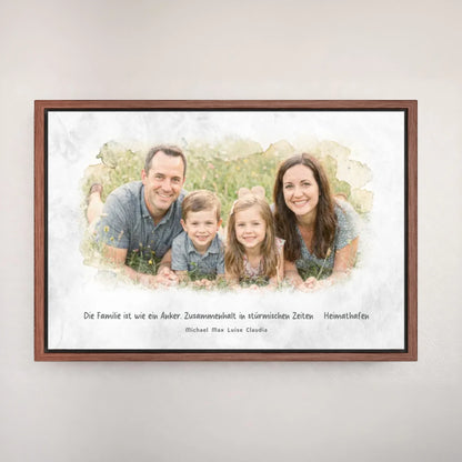 Personalized canvas - your family photo as a work of art