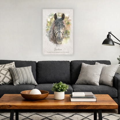 Personalisierbare Leinwand Pferd