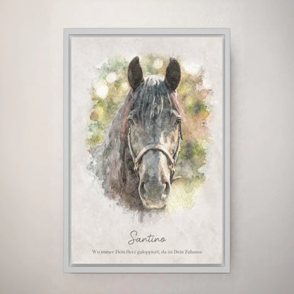 Personalized canvas - Your horse as a work of art