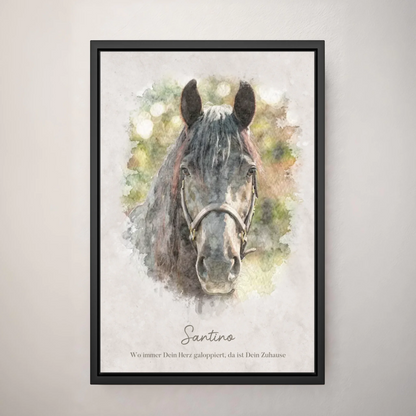 Personalized canvas - Your horse as a work of art