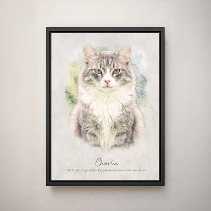 Personalized canvas - Your cat as a work of art