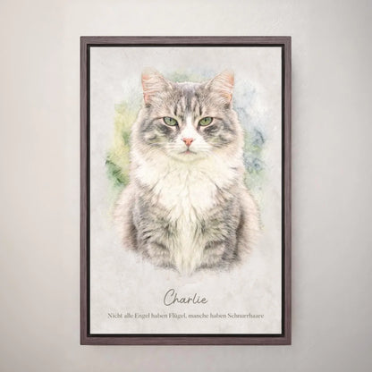 Personalized canvas - Your cat as a work of art