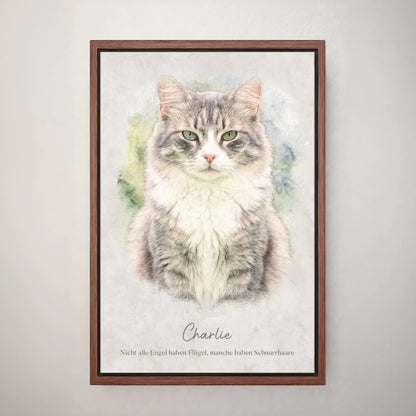 Personalized canvas - Your cat as a work of art