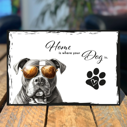 Hundeschild für Gartenzaun